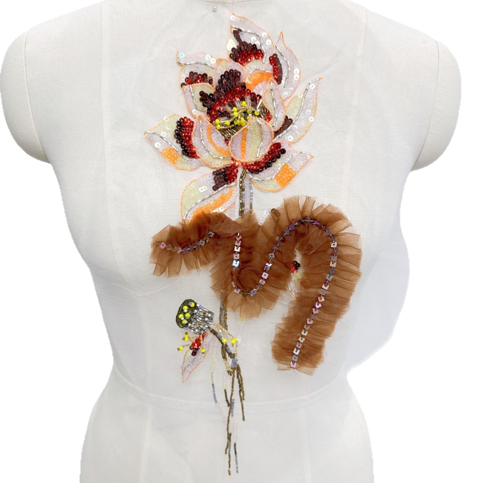 Luxury Bags India - Heavy Handmade India Thread Finished Applique