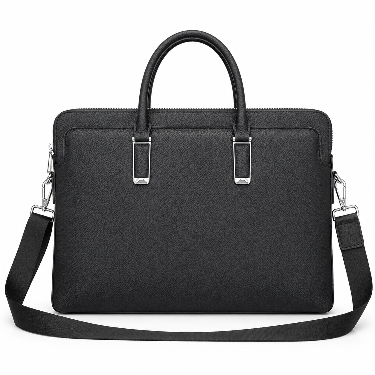 Luxury Bags For Laptop - Classic Mens Top Handle Bags Black