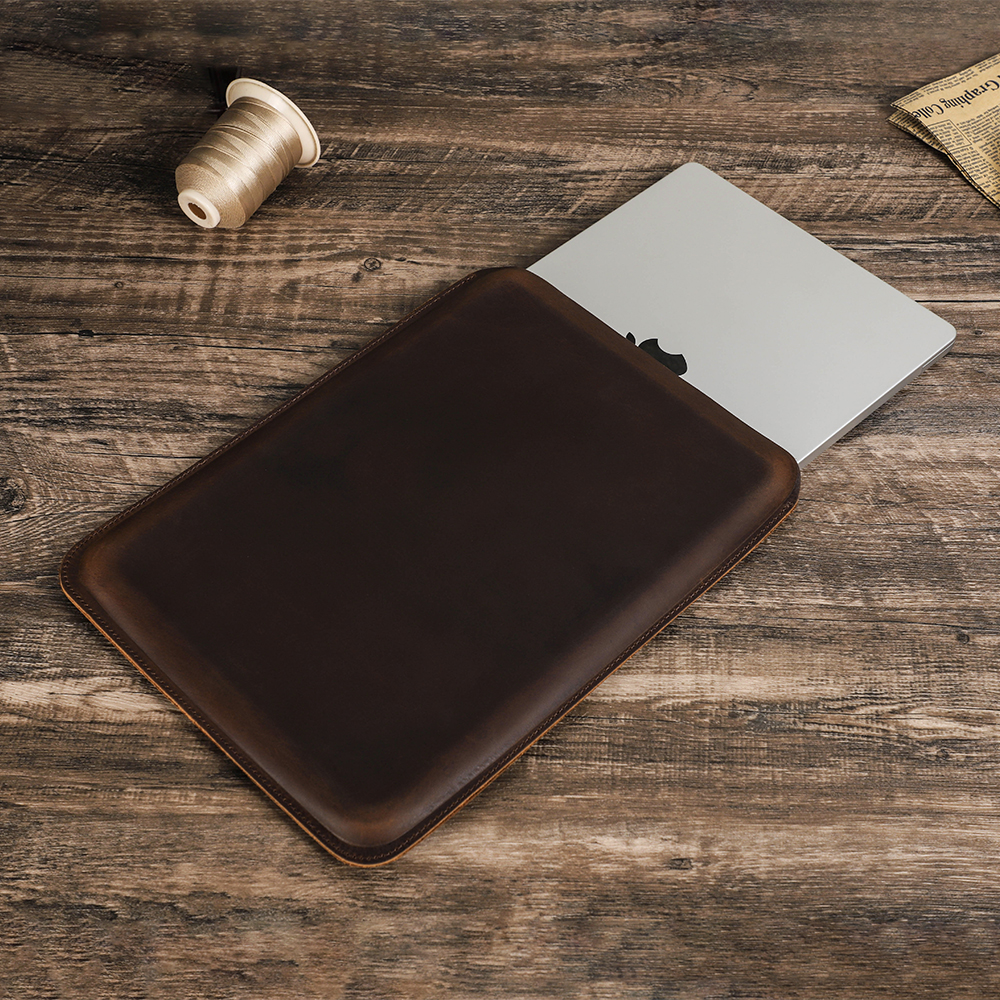 Luxury Bags For Laptop - Luxury Genuine Leather Laptop Sleeve Case