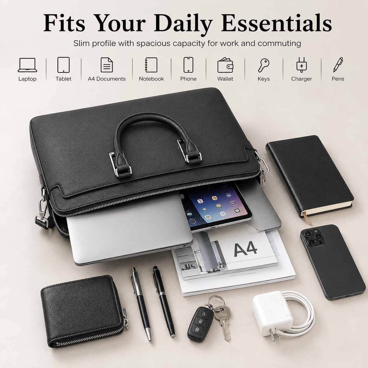 Classic Mens Top Handle Bags B - Luxury Bags For Laptop のレビューと価格