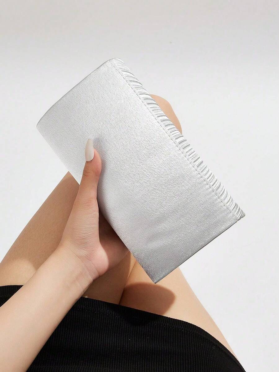 Womens Pleated Satin Mini Flap - Mini Bag Evening Clutch のレビューと価格