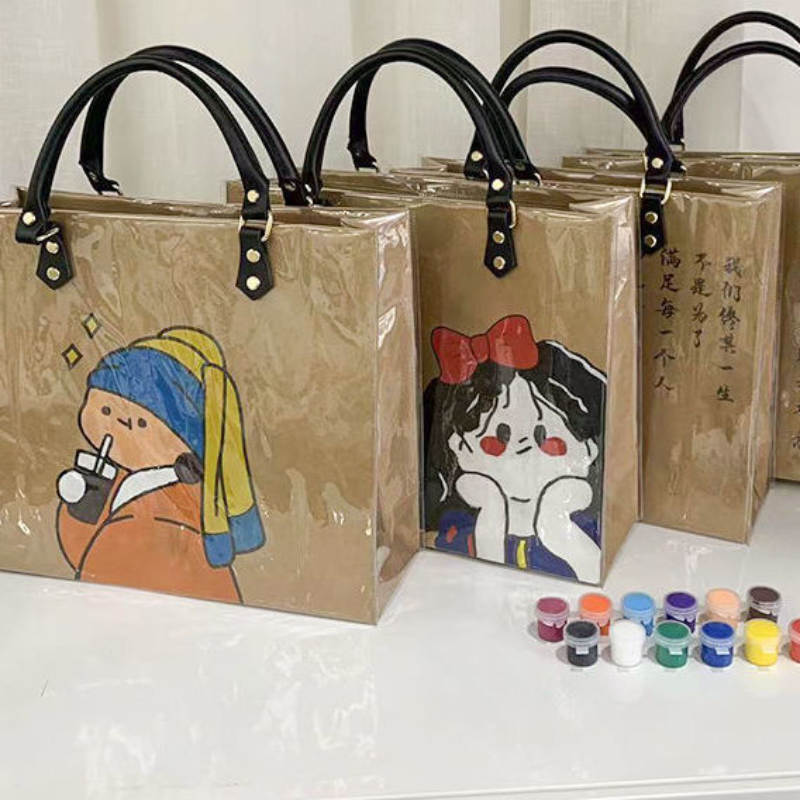 Calligraphy Paper Bag with Lea - Luxury Bags Hand Painted のレビューと価格