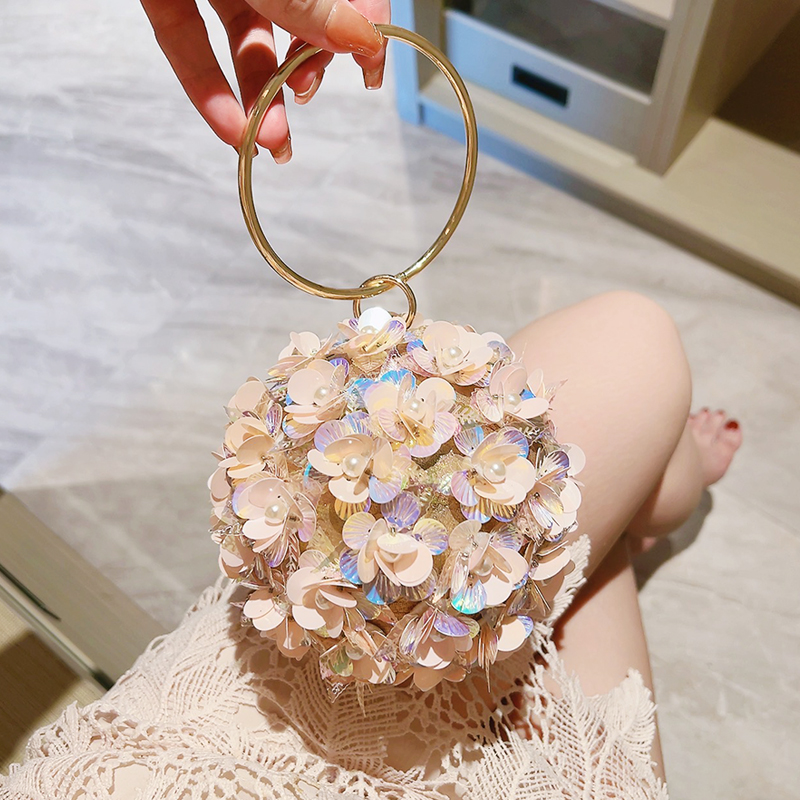 Mini Sequin Flower Evening Bag - Mini Bag Evening Clutch のレビューと価格