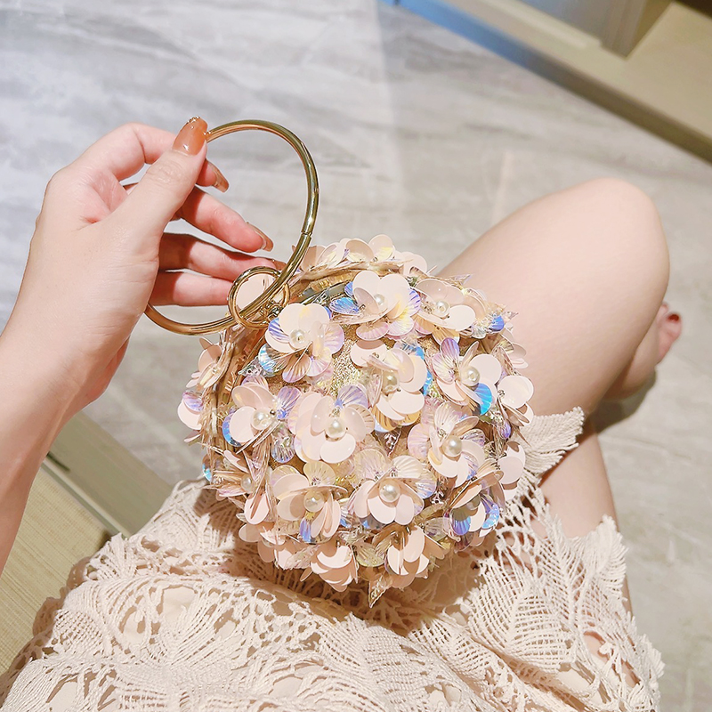 Mini Sequin Flower Evening Bag - Mini Bag Evening Clutch のレビューと価格