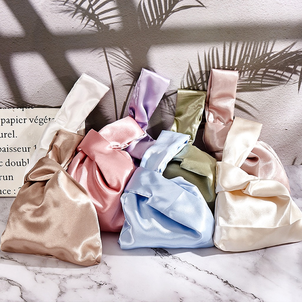 Women Silk Satin Knot Wrist Ba - Luxury Bags Japan のレビューと価格