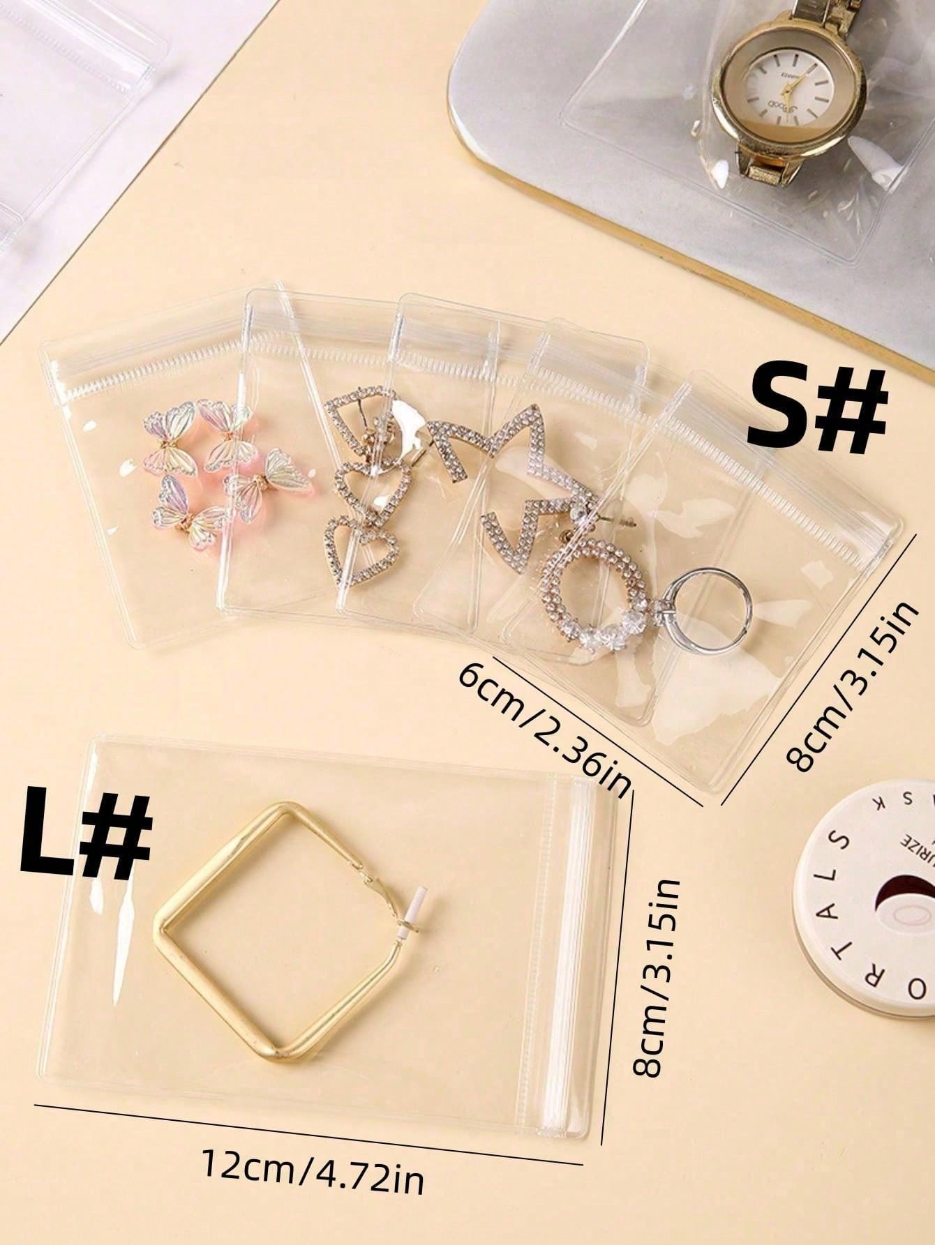 100pcs Thick Self-Sealing Tran - Luxury Ziploc Bags のレビューと価格