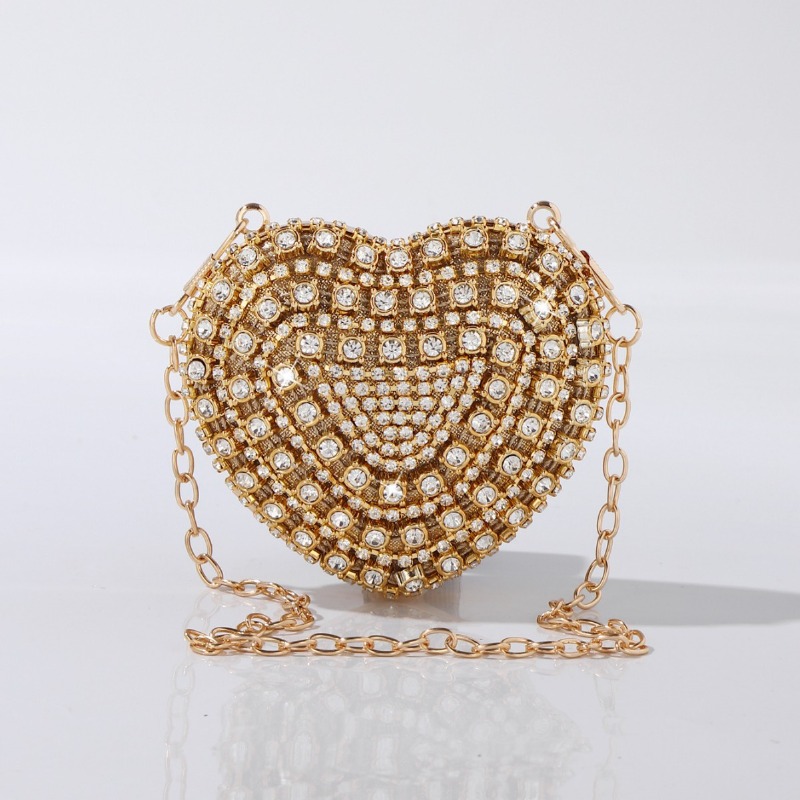 Mini Heart-shaped Diamond Sett - Mini Bag Evening Clutch のレビューと価格