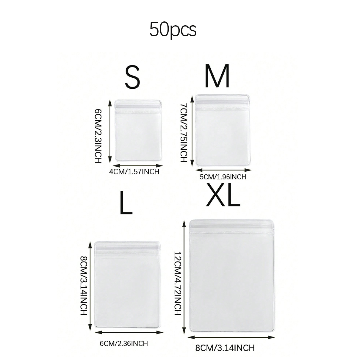 50 pieces of transparent PVC j - Luxury Ziploc Bags のレビューと価格