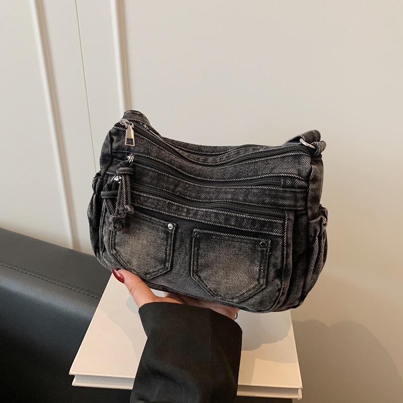 Korean Fashion Washed Denim Co - Luxury Bags Vip のレビューと価格