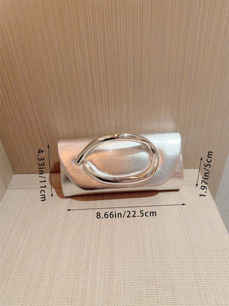 Elegant Metallic Mini Clutch B - Mini Bag Evening Clutch のレビューと価格