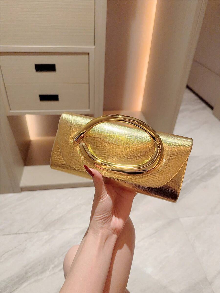 Elegant Metallic Mini Clutch B - Mini Bag Evening Clutch のレビューと価格