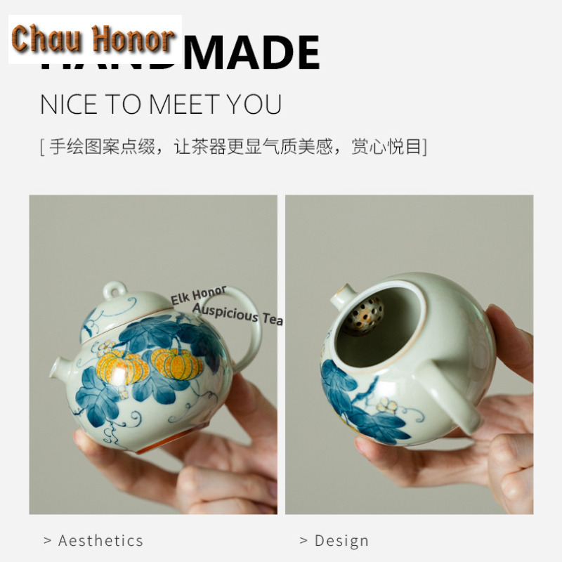 Hand-painted Pumpkin Travel Te - Luxury Bags Hand Painted のレビューと価格