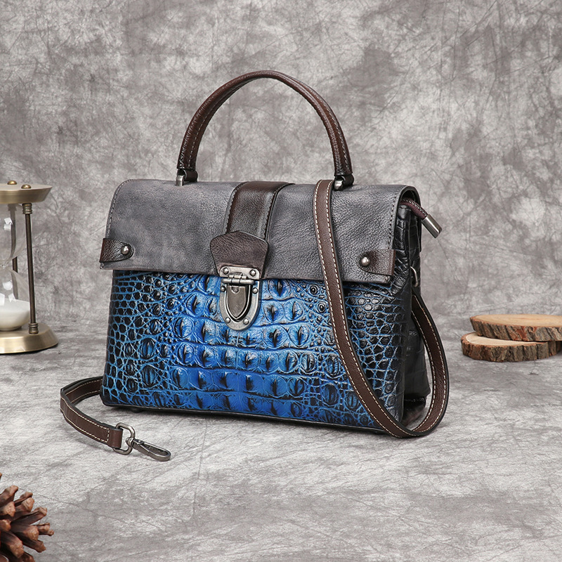 Johnature Retro Alligator Patt - Luxury Bags Hand Painted のレビューと価格