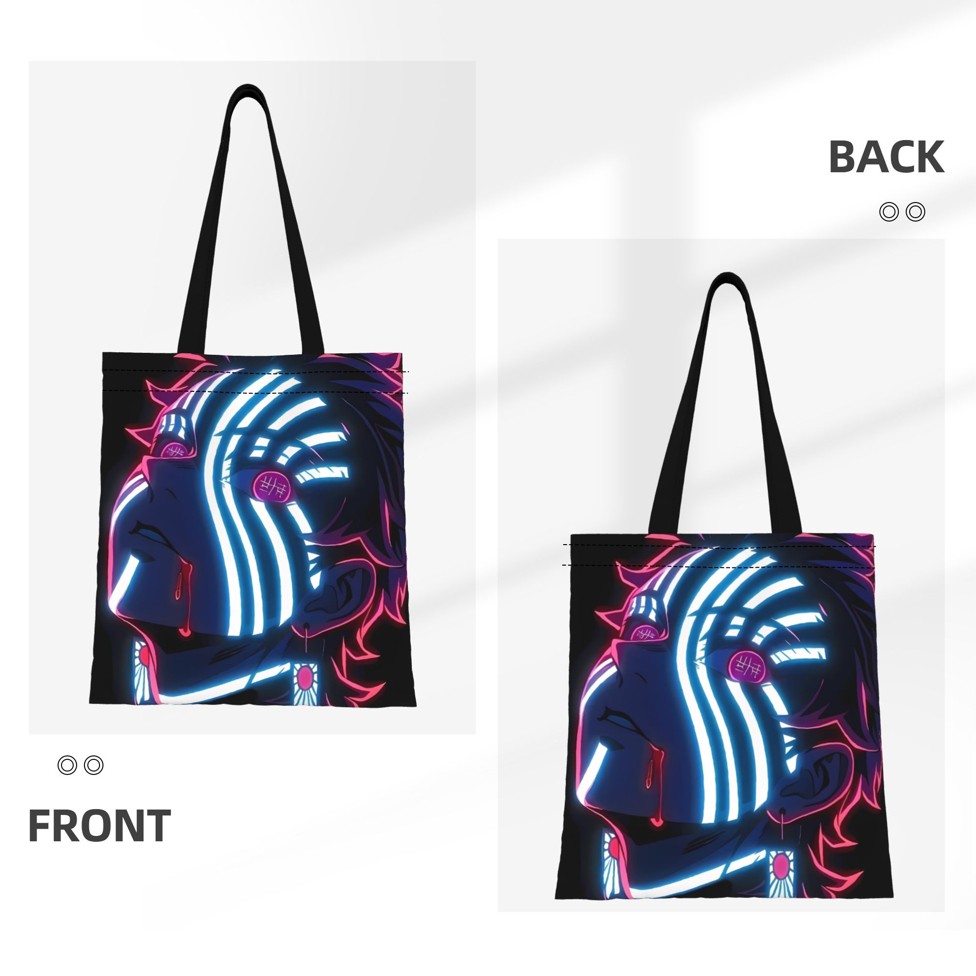 1PC Large Capacity Akaza Demon - Canvas Tote Designer のレビューと価格