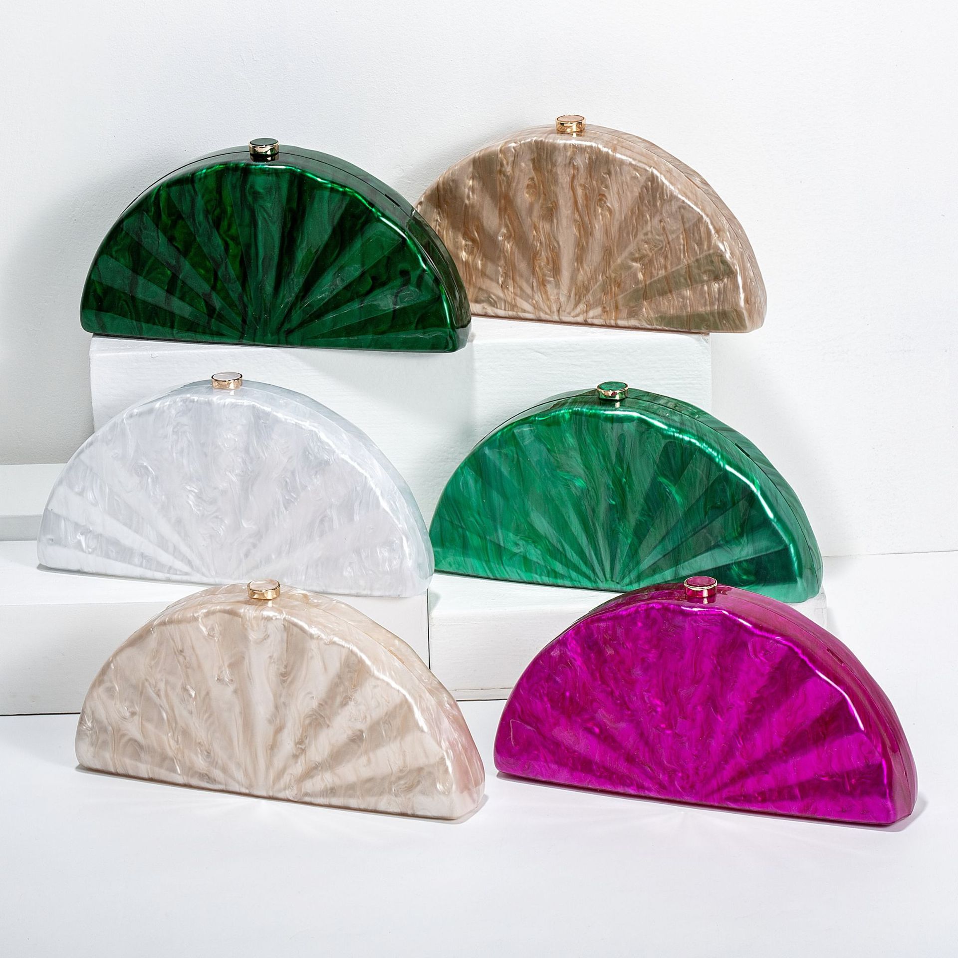 Women Brand Half Moon Circular - Mini Bag Evening Clutch のレビューと価格