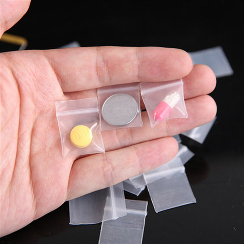 100Pieces Transparent Mini Sma - Luxury Ziploc Bags のレビューと価格