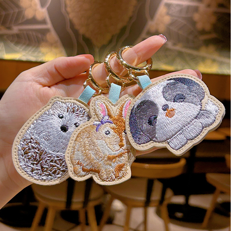 Embroidery Keychain Cute Rabbi - Luxury Xmas Bags のレビューと価格