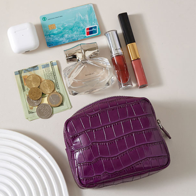 Luxury Genuine Leather Zip Coi - Luxury Ziploc Bags のレビューと価格
