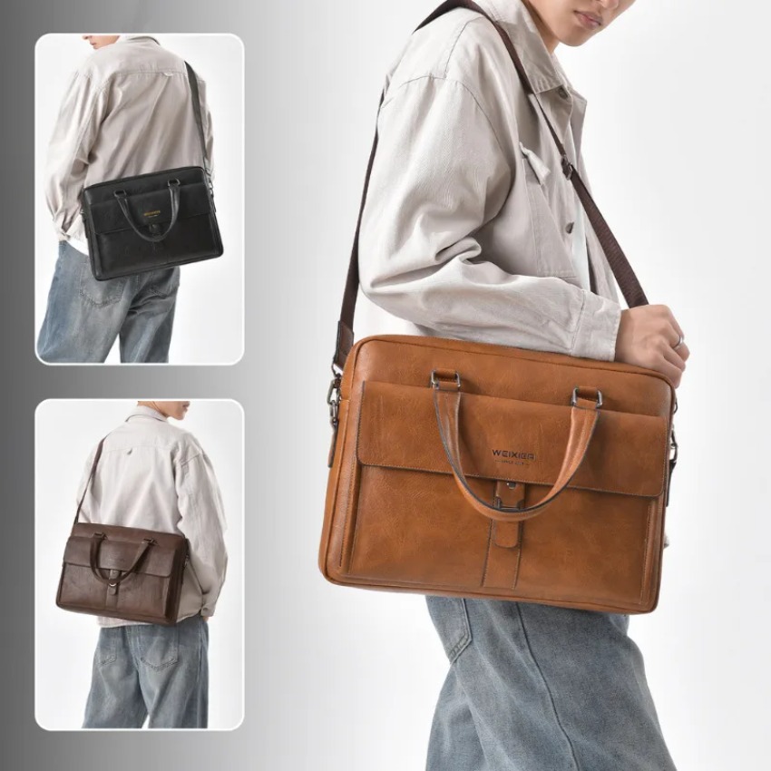 Brand new men's handbag retro  - Luxury Bags For Laptop のレビューと価格