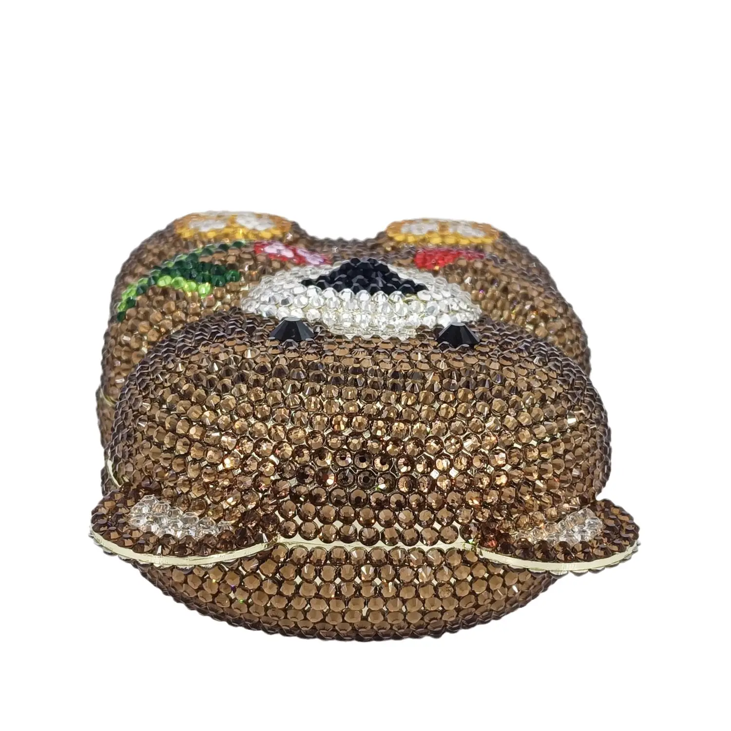 Boutique De FGG Brown Crystal  - Mini Bag Evening Clutch のレビューと価格