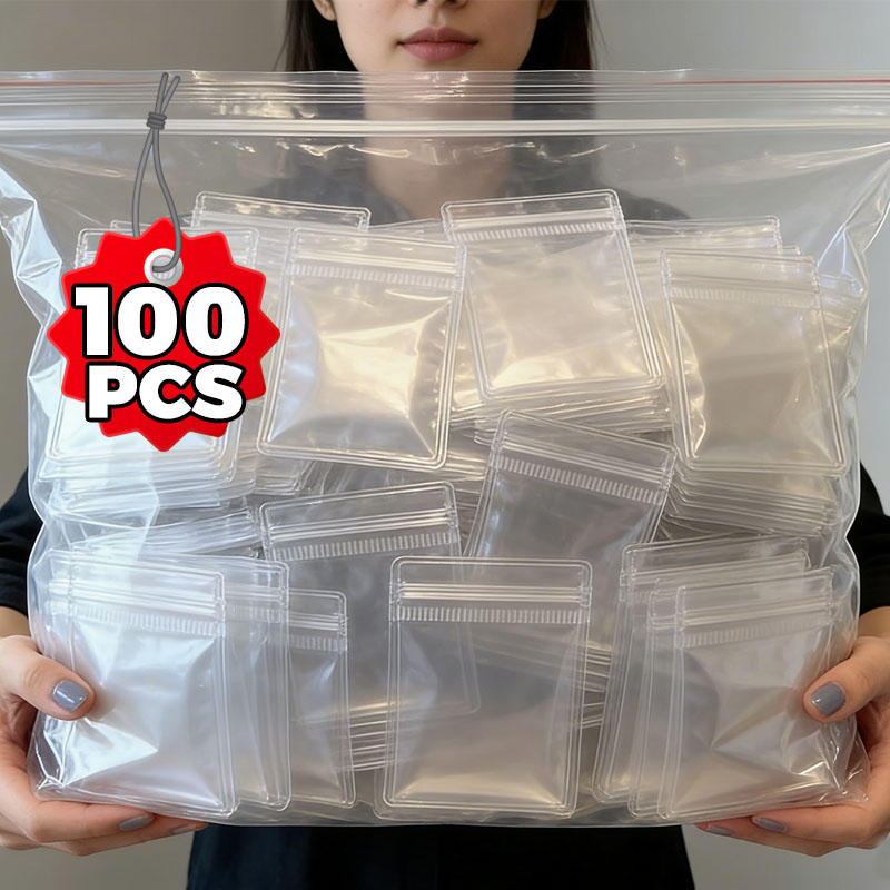 10/100pcs PVC Jewelry Pouches  - Luxury Ziploc Bags のレビューと価格
