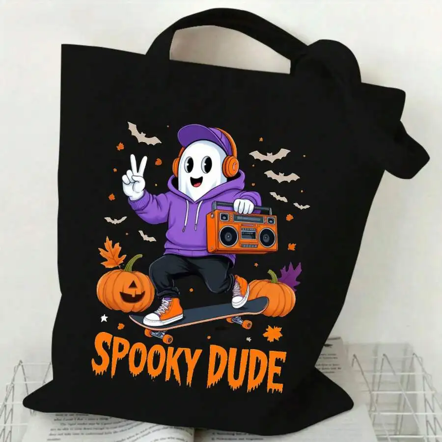 Halloween Tote Bag With Spooky - Canvas Tote Designer のレビューと価格