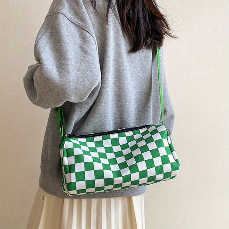 Chic Plaid Canvas Crossbody Ba - Canvas Tote Designer のレビューと価格