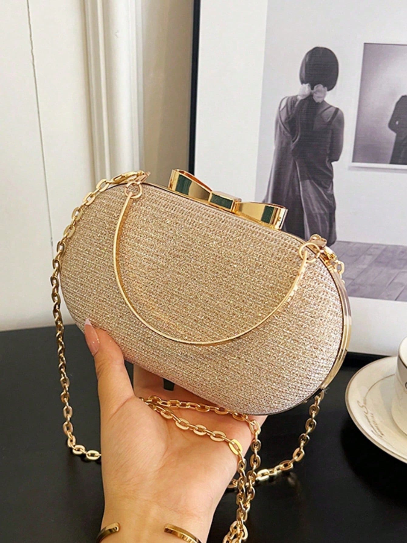 Glitter Sequin Mini Box Clutch - Mini Bag Evening Clutch のレビューと価格